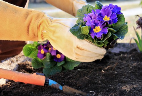 Sustainable landscaping practices supporting recycling and lower emissions